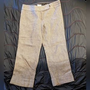Ann Taylor loft wool cropped pants waist 30